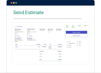 Send professional estimates